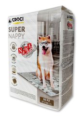 Пеленки для собак 84*57 см, 60 шт (принт газета) Croci SPA Италия