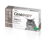Селафорт спот-он, 60 мг/1 мл, для котов весом 7,6 - 10 кг, 1 пипетка KRKA Словения