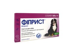 Фиприст (Fiprist) спот-он инсектоакарицидные капли для собак больше 40 кг, 402 мг/4,02 мл, 3 пипетки KRKA Словения