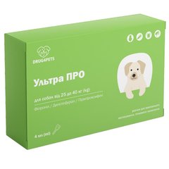 Ультра ПРО для собак 25 - 40 кг, 4 мл, 1 пипетка НВД Україна