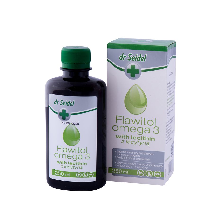 Флавитол Омега 3 (dr Seidel) витамины с лецитином, масло 250 мл Laboratorium DermaPharm Польша