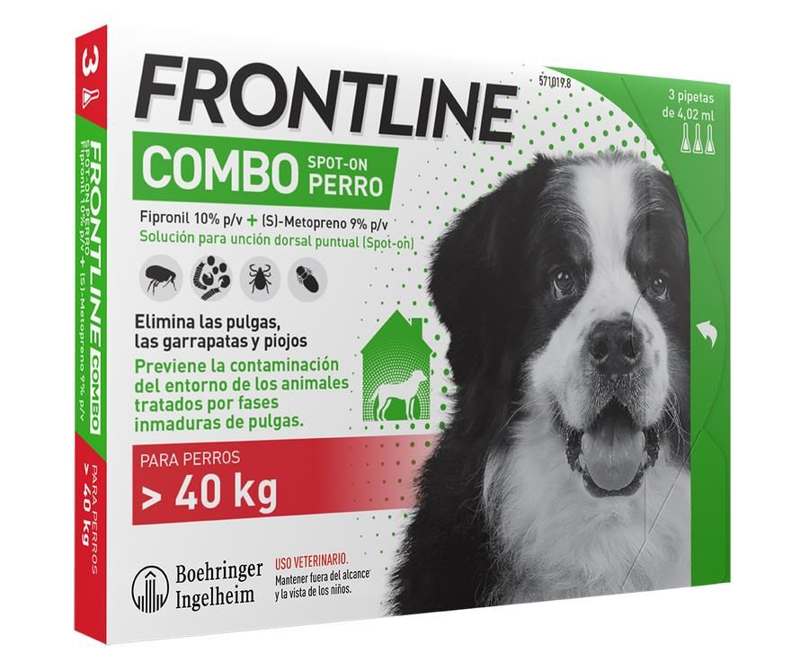 Фронтлайн Комбо (Frontline Combo) краплі на холку для собак 40-60 кг (XL), № 3 Boehringer Ingelheim Німеччина