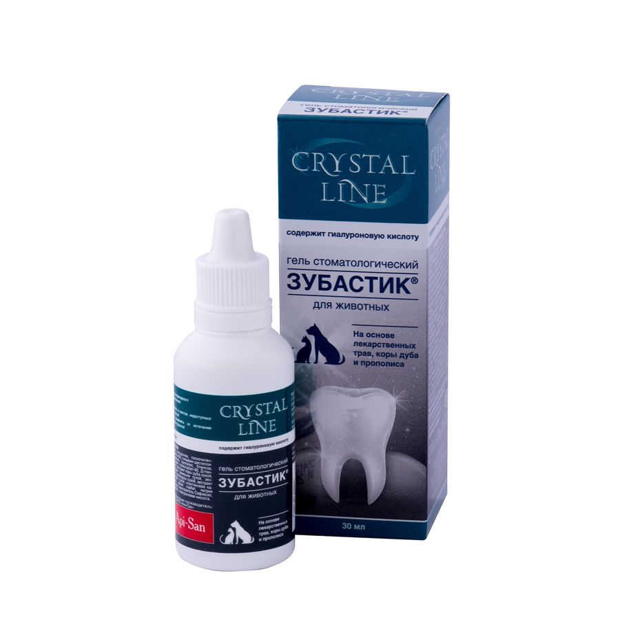 Зубастік гель стоматологічний для тварин Crystal Line 30 мл Апіценна Росія