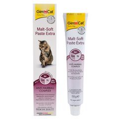 Паста GimCat для котів, Malt-soft Paste Extra для виведення шерсті, 50 г Gimpet Німеччина