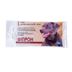 Фипрон спот-он L (100), капли для собак весом 20-40 кг Bioveta, Чехия