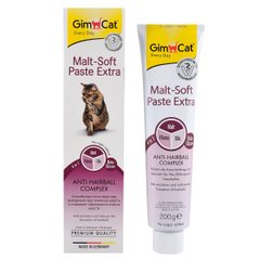 Паста GimCat для котів, Malt-soft Paste Extra для виведення шерсті, 200 г Gimpet Німеччина