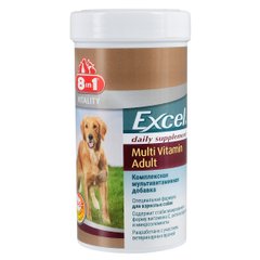 Вітаміни для собак 8in1 Excel Multi-Vitamin Adult Dog, мультивітаміний комплекс, 70 таб 8in1 Pet Products Німеччина