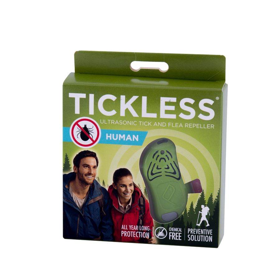 Tickless HUMAN-Green ультразвуковой отпугиватель клещей и блох Tickless Италия