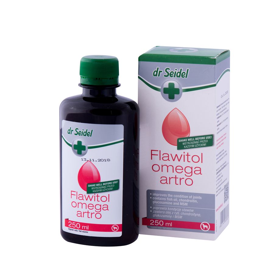 Флавитол Омега Артро (dr Seidel) витамины для суставов, масло 250 мл Laboratorium DermaPharm Польша