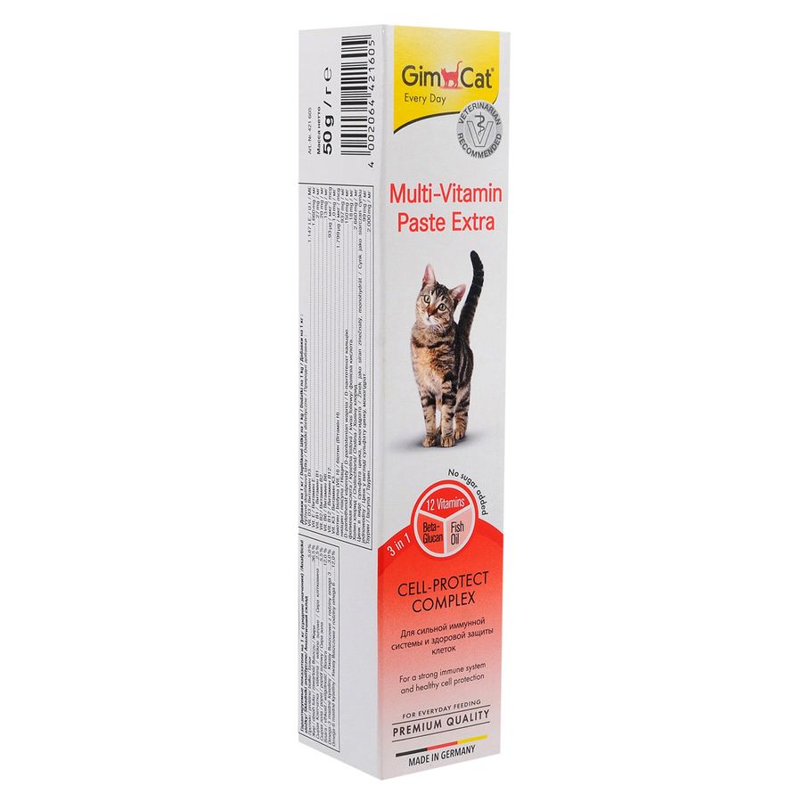 Паста GimCat для кошек Multi-vitamin Extra мультивитаминная, 50 г Gimpet Германия