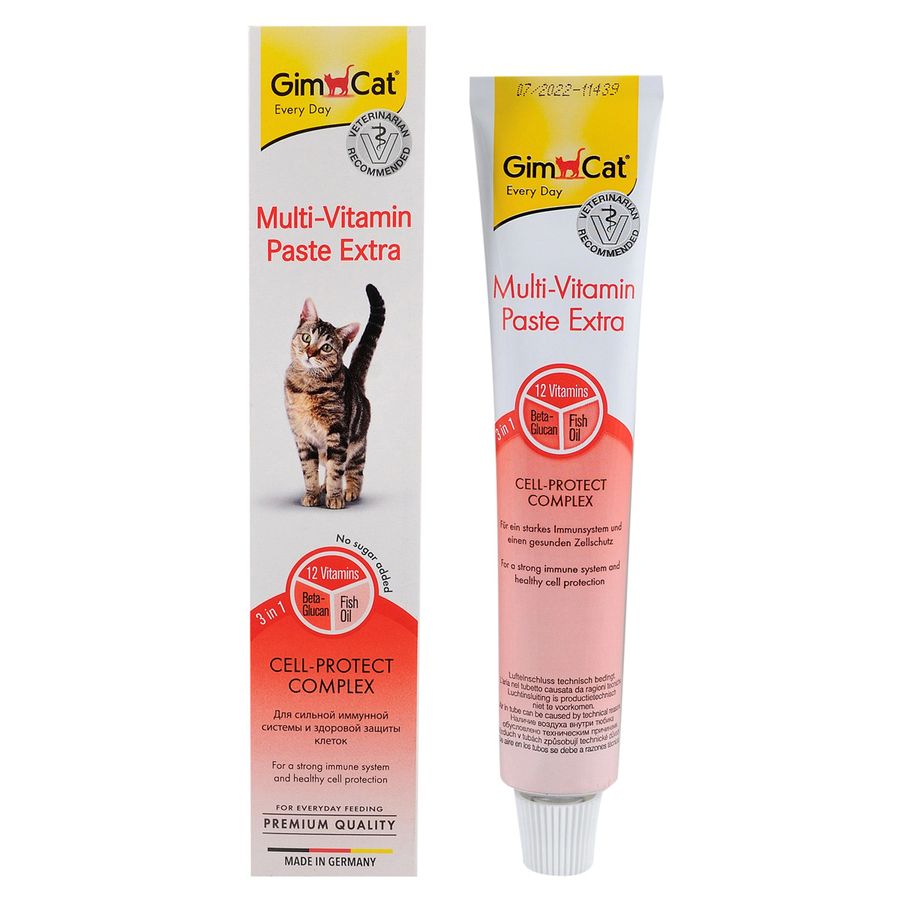 Паста GimCat для кошек Multi-vitamin Extra мультивитаминная, 50 г Gimpet Германия