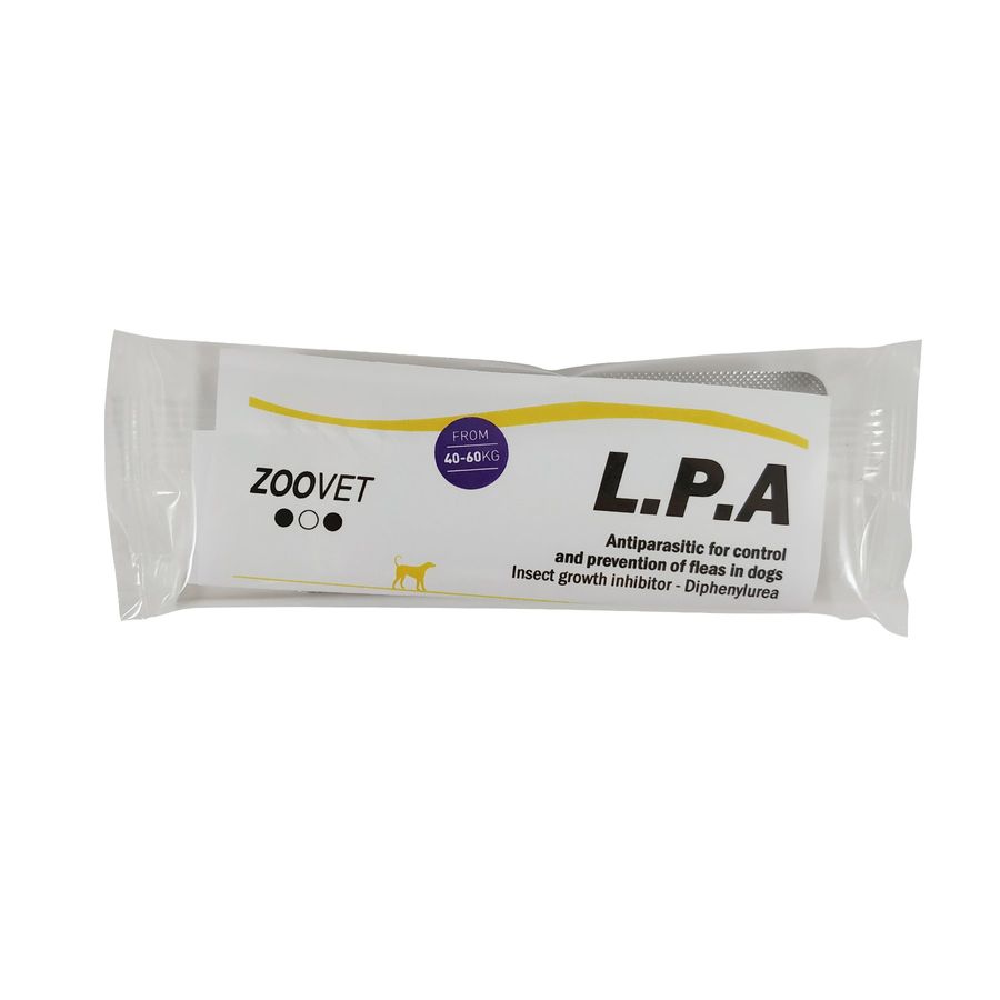 Л.П.А. (L.P.A) таблетка от блох для собак весом 40-60 кг Productos Veterinarios Аргентина