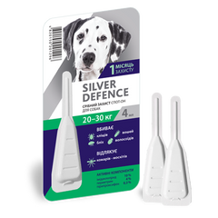 Срібний захист (Silver Defence) спот-он для собак 20 - 30 кг, 4 мл, 1 піпетка Медіпромтек Україна
