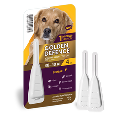 Голден Дефенс (Golden Defence) для собак 30 - 40 кг, 4 мл, 1 піпетка Медіпромтек Україна