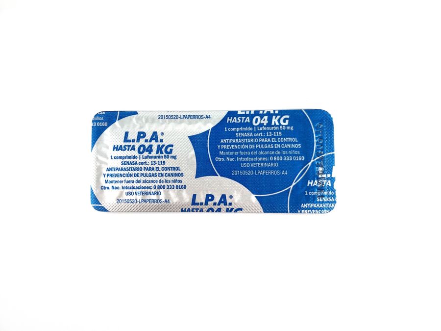 Л.П.А. таблетка від бліх для собак до 4 кг Productos Veterinarios Аргентина