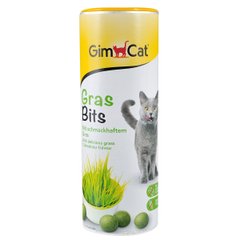 Ласощі GimCat для котів, GrasBits вітаміни з травою, 710 таб/425 г Gimpet Німеччина