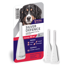 Серебрянная защита (Silver Defence) спот-он для собак более 40 кг, 8 мл, 1 пипетка Медіпромтек Украина