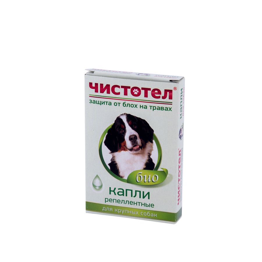 Чистотіл біокраплі від бліх для великих собак 1 піпетка Екопром Росія