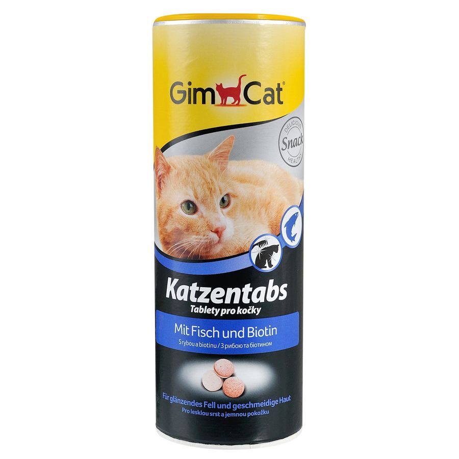 Витамины GimCat для кошек, Katzentabs с рыбой, 710 таб/425 г Gimpet Германия