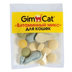 Вітаміни GimCat для котів, Вітамінний мікс, 12 таб Gimpet Німеччина