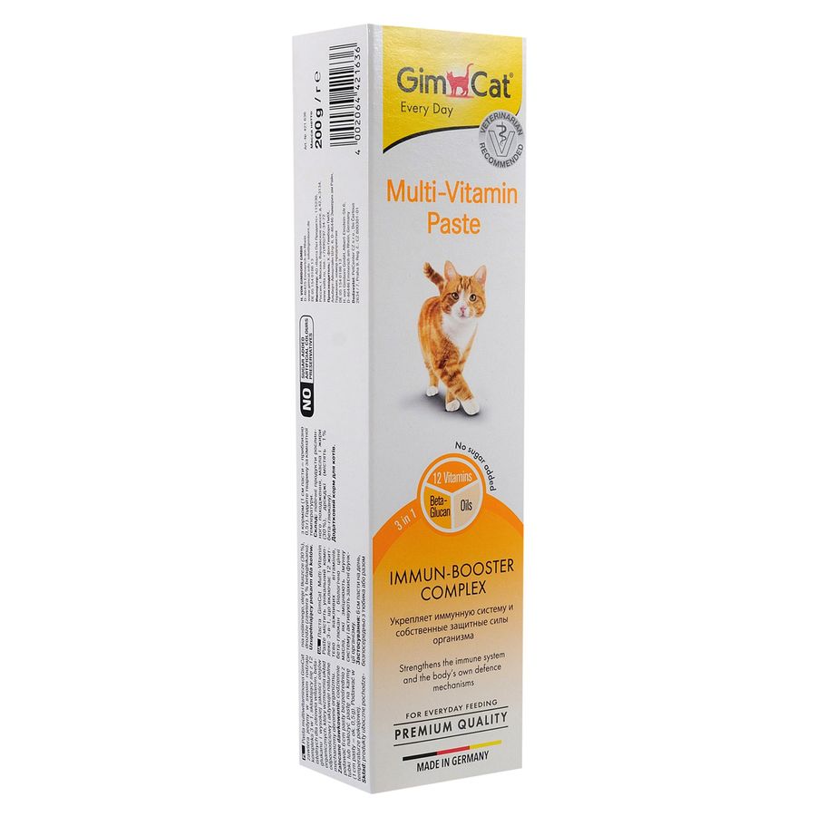 Паста GimCat для кошек Multi-vitamin мультивитаминная, 200 г Gimpet Германия