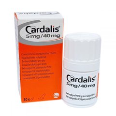 Кардалис 5 мг/ 40 мг, 30 таб Ceva Sante Animale Франция