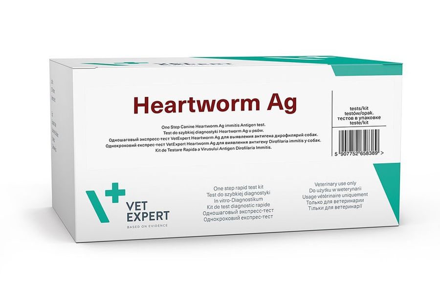 Экспресс-тест Hearworm Ag, дирофилярии собак, 10 шт VetExpert Польша