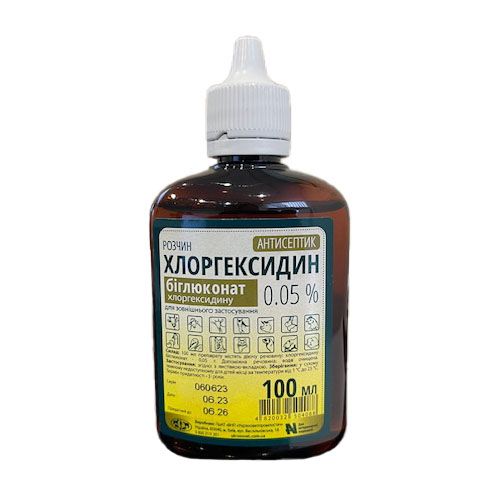 Хлоргексидин раствор 0,05%, 100 мл Укрзооветпромпостач Украина
