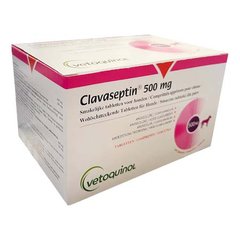 Клавасептін 500 мг, 10 таб Vetquinol Франція