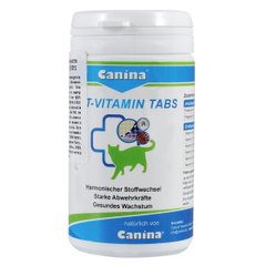 Вітаміни для котів Canina Cat Vitamin Tabs комплексна добавка, 100 таб Canina pharma Німеччина