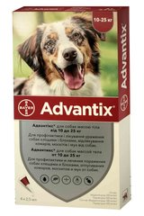 Адвантикс (Advantix) капли от блох и клещей для собак весом 10-25 кг, 4 пипетки Elanco США