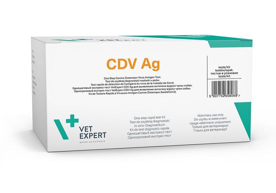 Экспресс-тест CDV Ag, вирус чумы собак, 10 шт VetExpert Польша